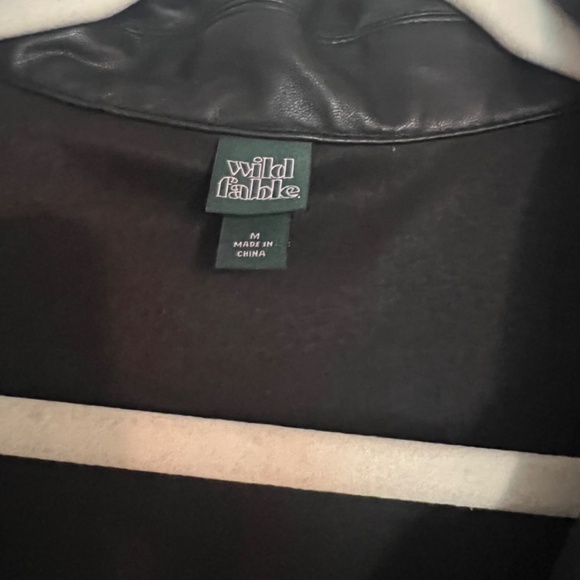 FAKE LEATHER LOOK BIKER JACKET - Picture 8 of 10